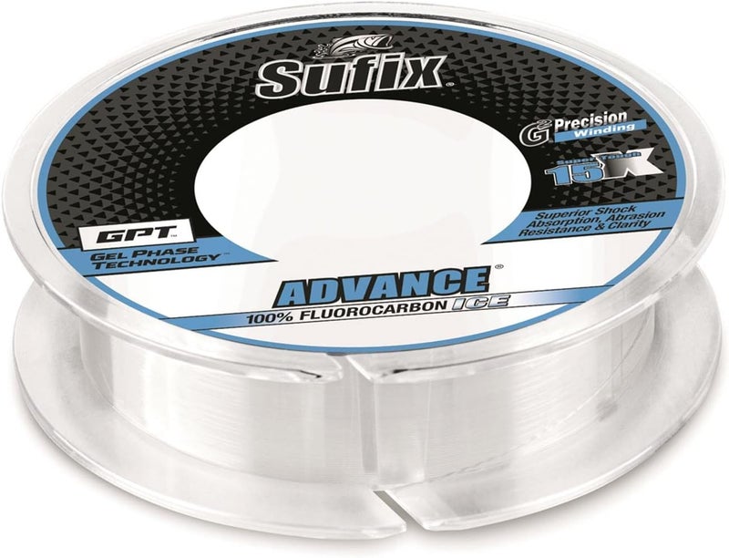 Sufix 50 Yard Advance Ice Fluorocarbon Fishing Line - Clear - Image 3
